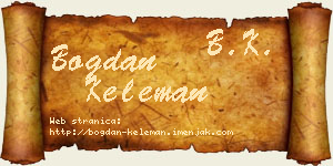 Bogdan Keleman vizit kartica